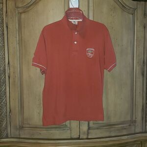 Lacoste 75th Anniversary Men's Size 6 Red Short Sleeve Polo Shirt Casual Golf